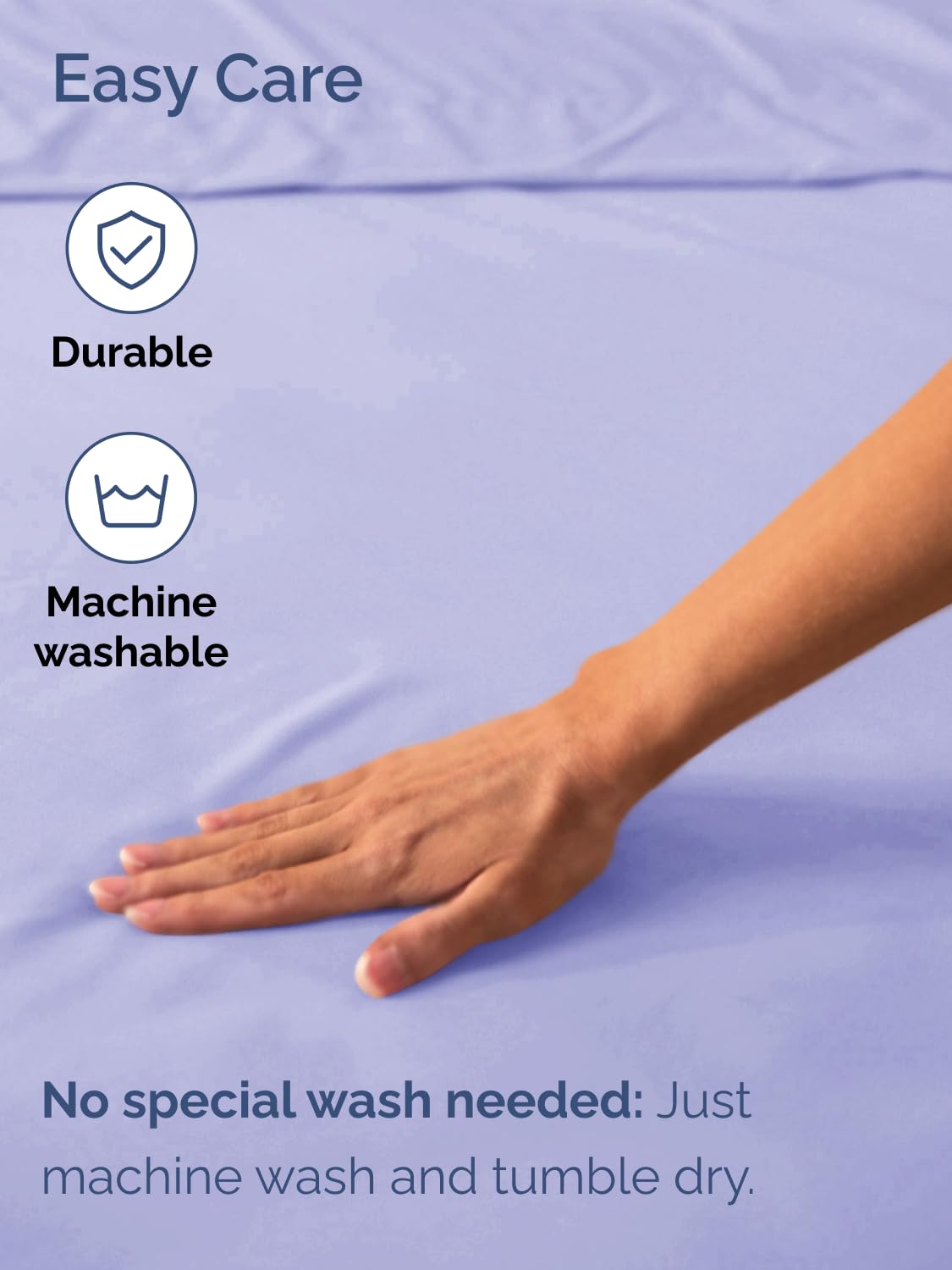 CGK Unlimited elastic-edge all-around ensures snug mattress hold.