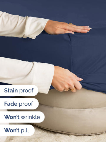 CGK Unlimited elastic edge around king sheet prevents shifting overnight.