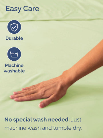 CGK Unlimited elastic-edge king fitted sheet close-up