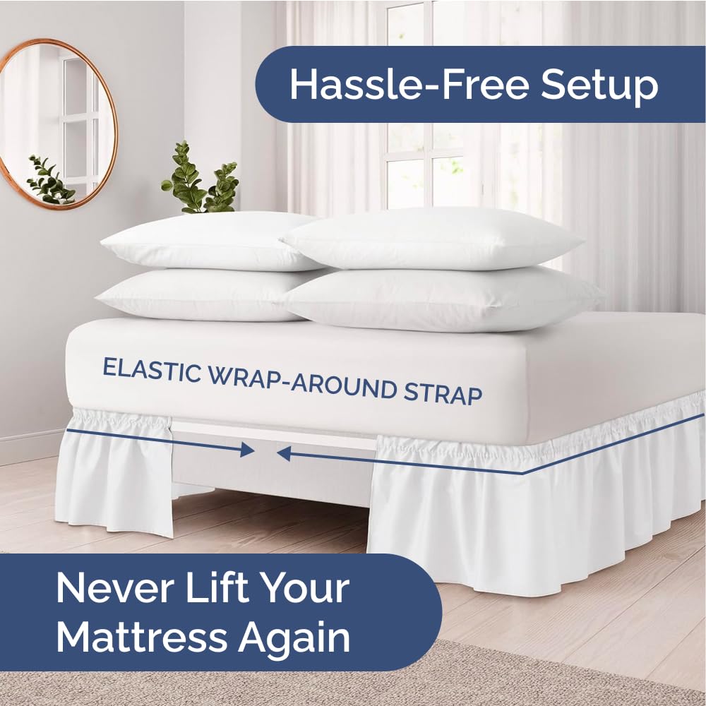 CGK Unlimited elastic wrap stays put to keep the skirt neatly in place.