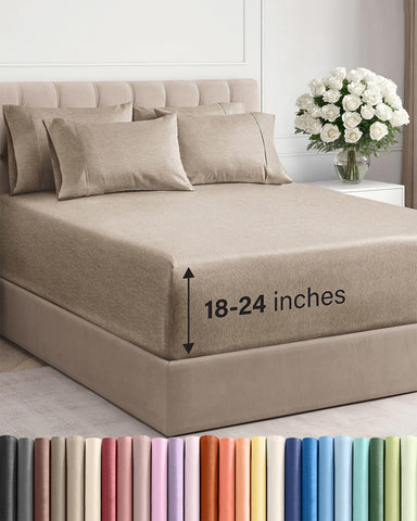 CGK Unlimited extra-deep king flat sheet offers breathable comfort for all-night use