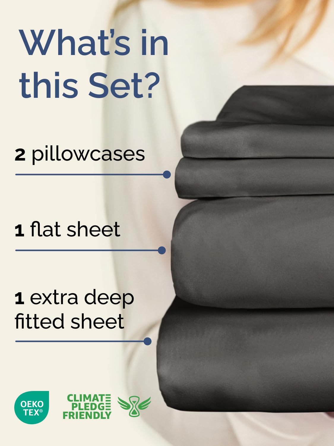 CGK Unlimited Extra Deep King flat sheet offering breathable microfiber comfort.