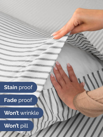 CGK Unlimited king pillowtop compatible sheets accommodate toppers for better comfort.
