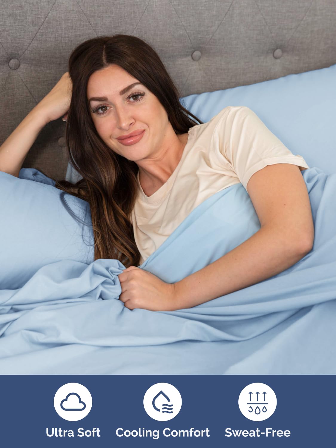 CGK Unlimited Extra Deep King sheet on a king bed demonstrates fit for very deep mattresses