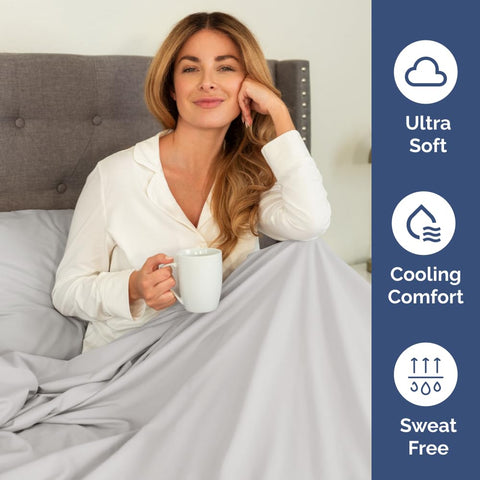 CGK Unlimited Extra Deep King Sheet Set 21-inch pocket depth fits tall mattresses