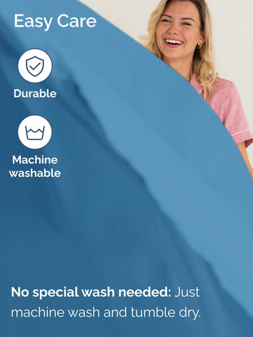 CGK Unlimited microfiber-detail in denim blue emphasizes soft, lightweight feel