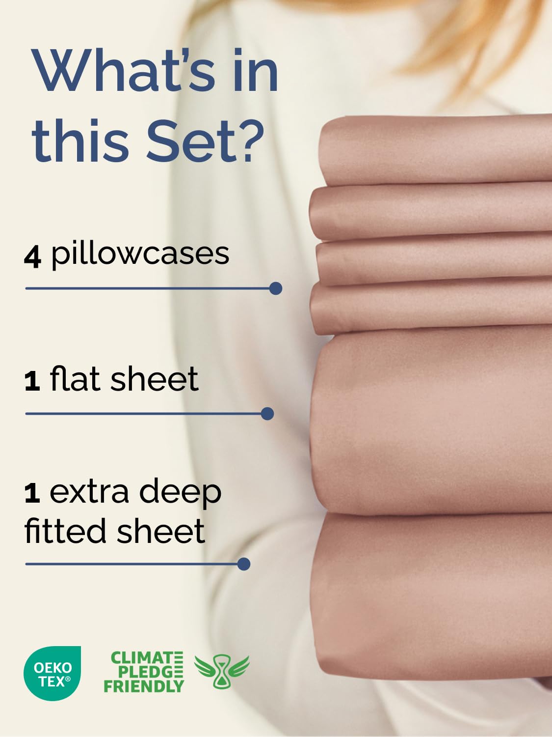 CGK Unlimited extra deep king fitted sheet with secure elastic fit around a deep mattress