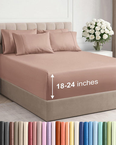 CGK Unlimited extra deep king flat sheet for a smooth, breathable bed setup