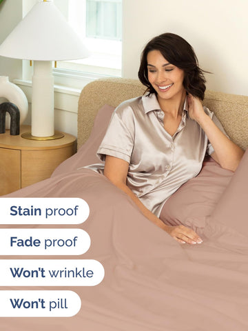 CGK Unlimited extra deep king pillowcases with secure closures for tidy sleeping