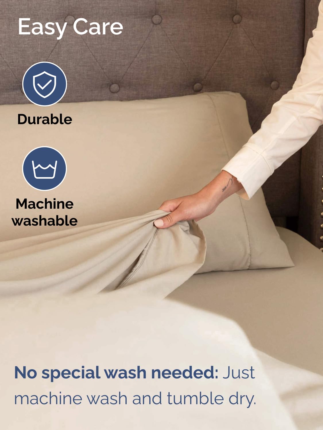 CGK Unlimited topper-friendly fit keeps sheets in place with toppers