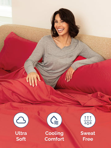CGK Unlimited extra deep pockets keep sheets in place over toppers.