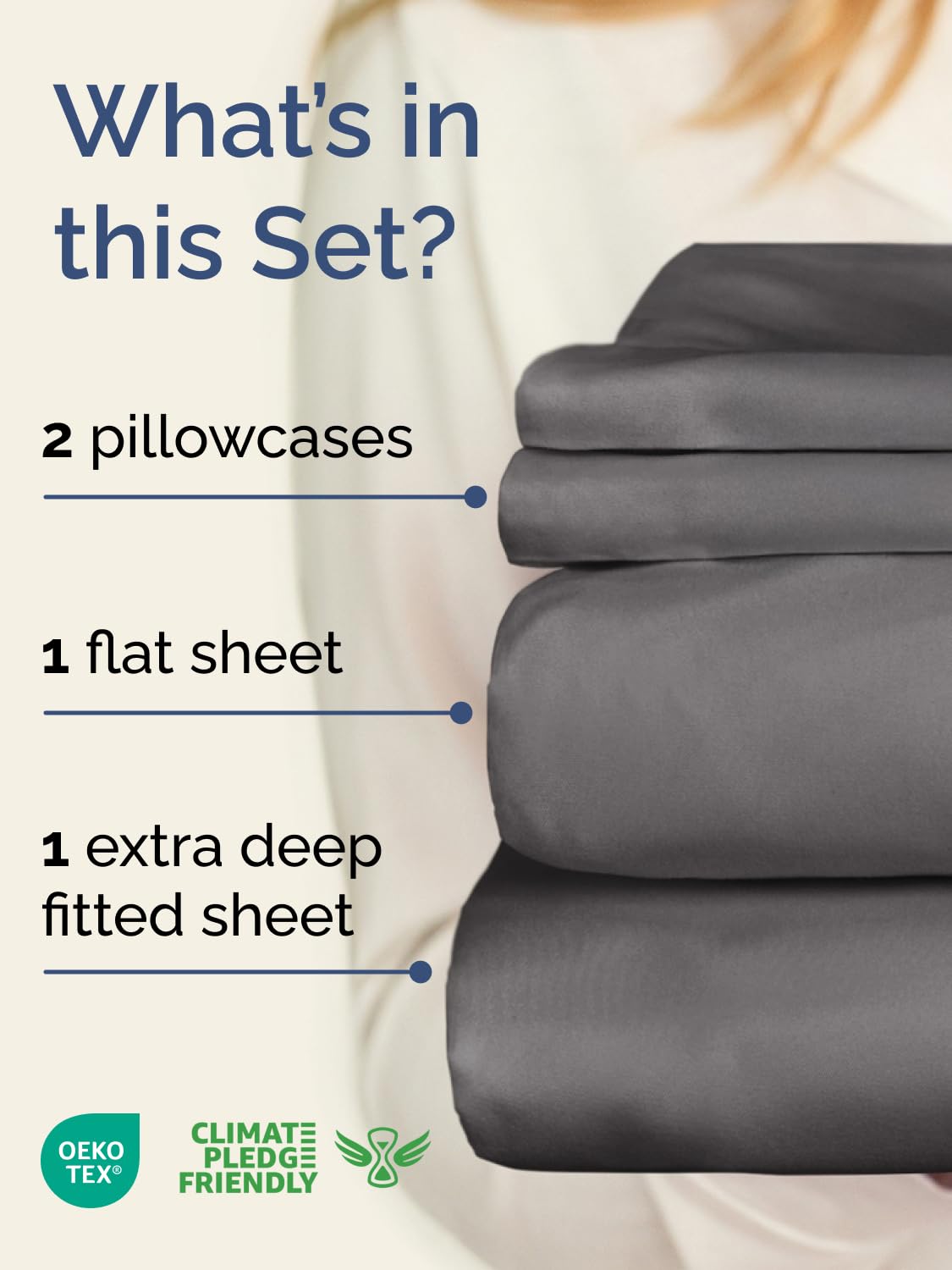 CGK Unlimited extra deep queen fitted sheet on a thick mattress, deep pockets.