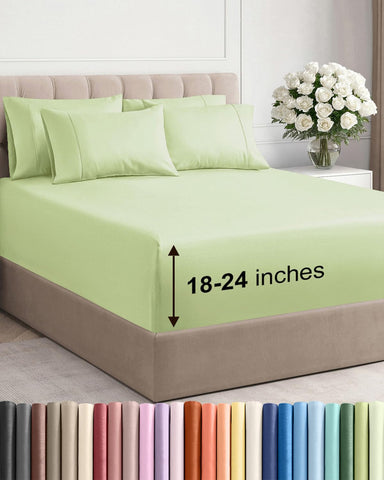CGK Unlimited extra-deep-queen flat sheet fits very deep mattresses