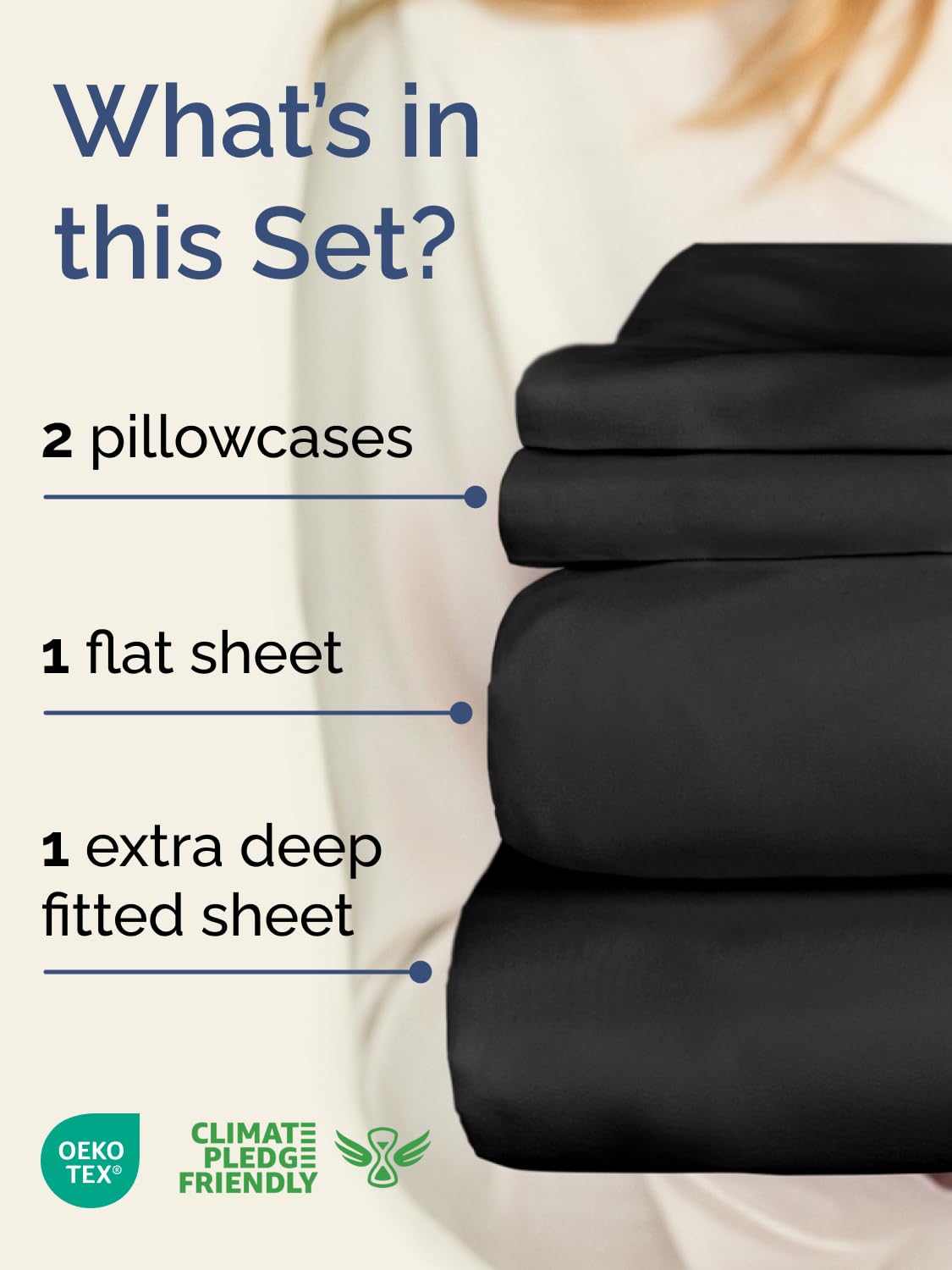 CGK Unlimited Extra Deep Queen Sheet Set fitted-on-deep-mattress highlights snug, stay-put performance