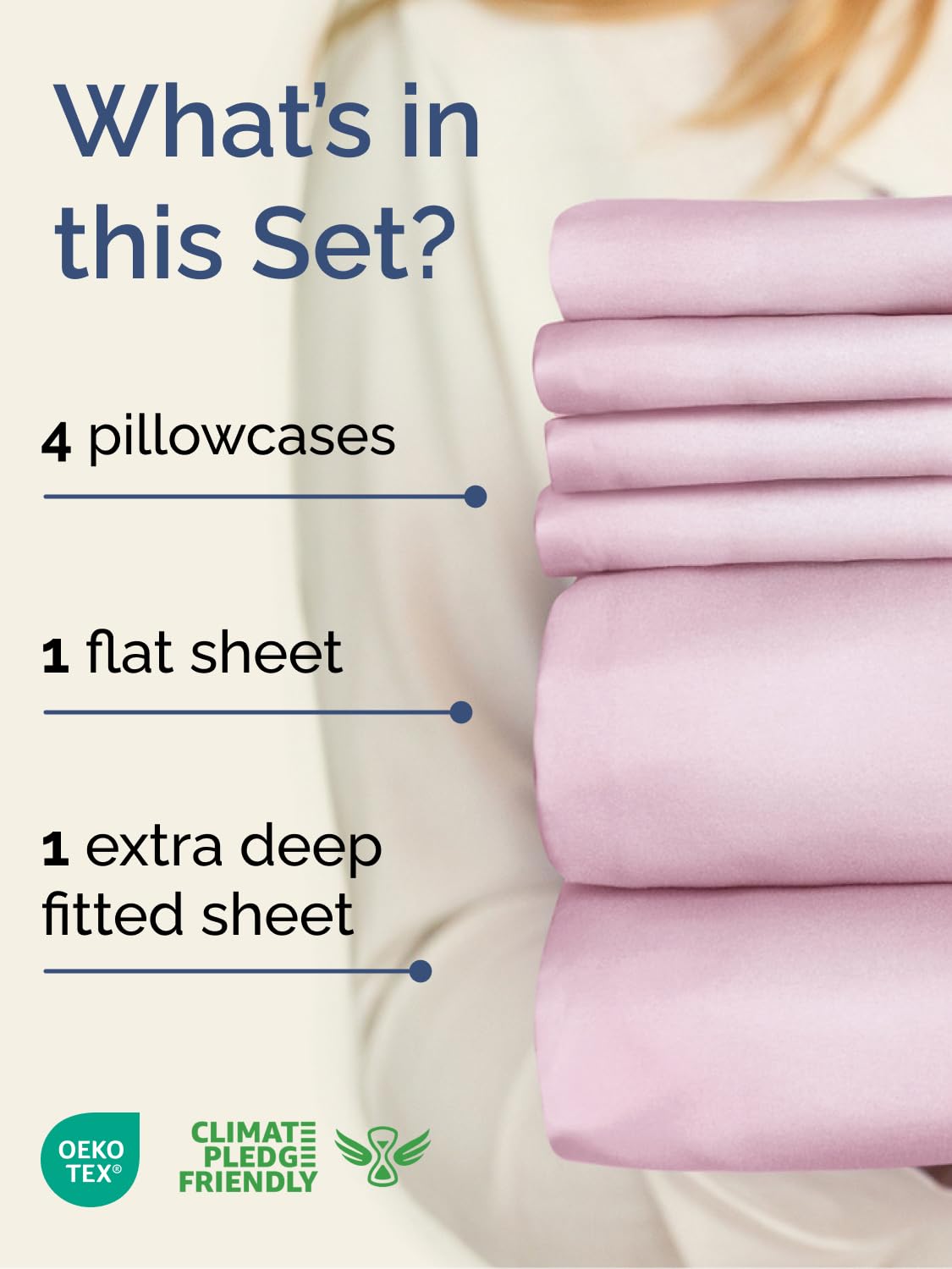 CGK Unlimited extra-deep queen sheets fitted on a deep-pocket mattress stay secure.