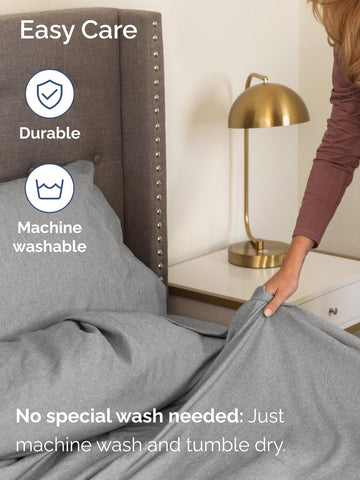 CGK Unlimited fitted sheet shows 21 inch pocket and elastic
