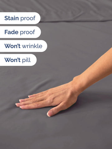 CGK Unlimited extra-deep queen topper-compatible sheet demonstrates easy integration with toppers