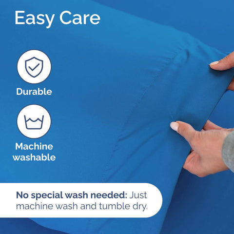 CGK Unlimited wrinkle-resistant fabric keeps your bedding looking neat.