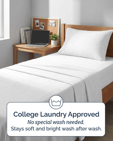 CGK Unlimited Extra Deep Twin XL double-brushed microfiber offers soft, breathable comfort.