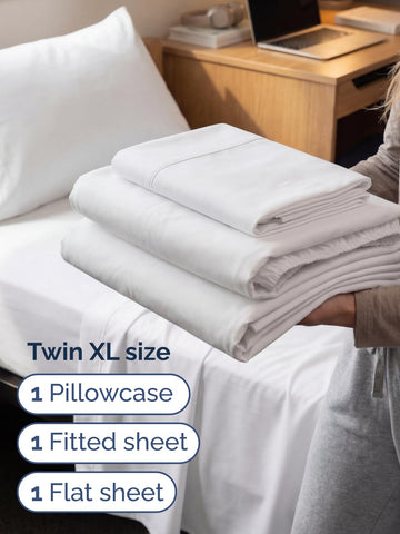 CGK Unlimited Extra Deep Twin XL oversized pillowcase complements the set with soft fabric.