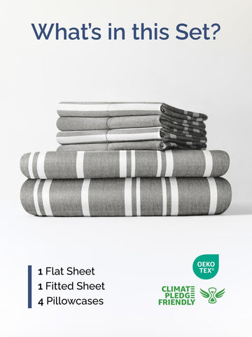 CGK Unlimited fitted king sheet with stretch stays in place all night.