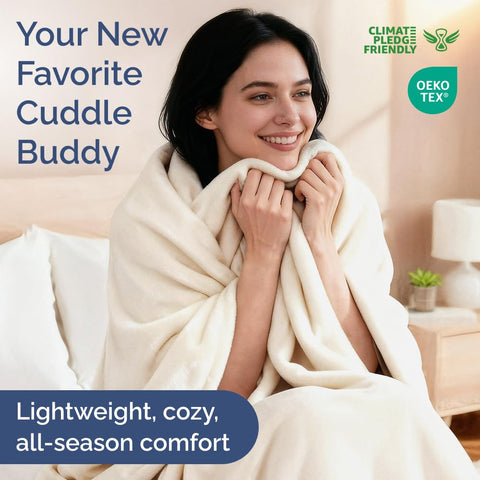 CGK Unlimited flannel fleece texture cream enhances cozy living room ambiance.