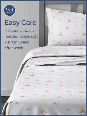 CGK Unlimited flat sheet measuring 81 by 96 inches for standard beds.