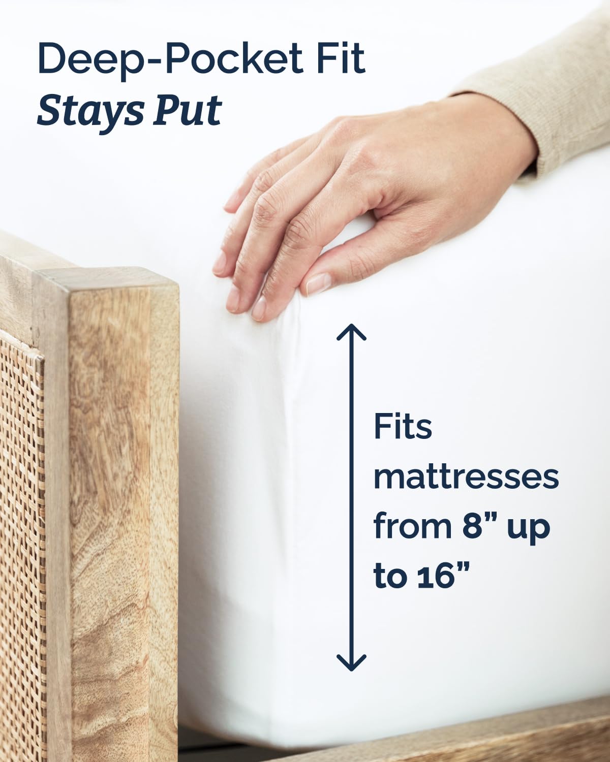 Flat sheet spread with CGK Unlimited 96x66 dimensions on a bed