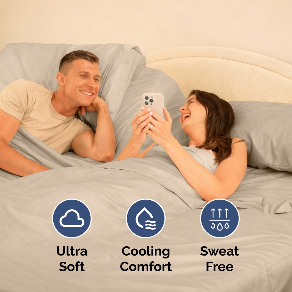 Deep-pocket fitted sheet from CGK Unlimited, stays secure on deep mattresses