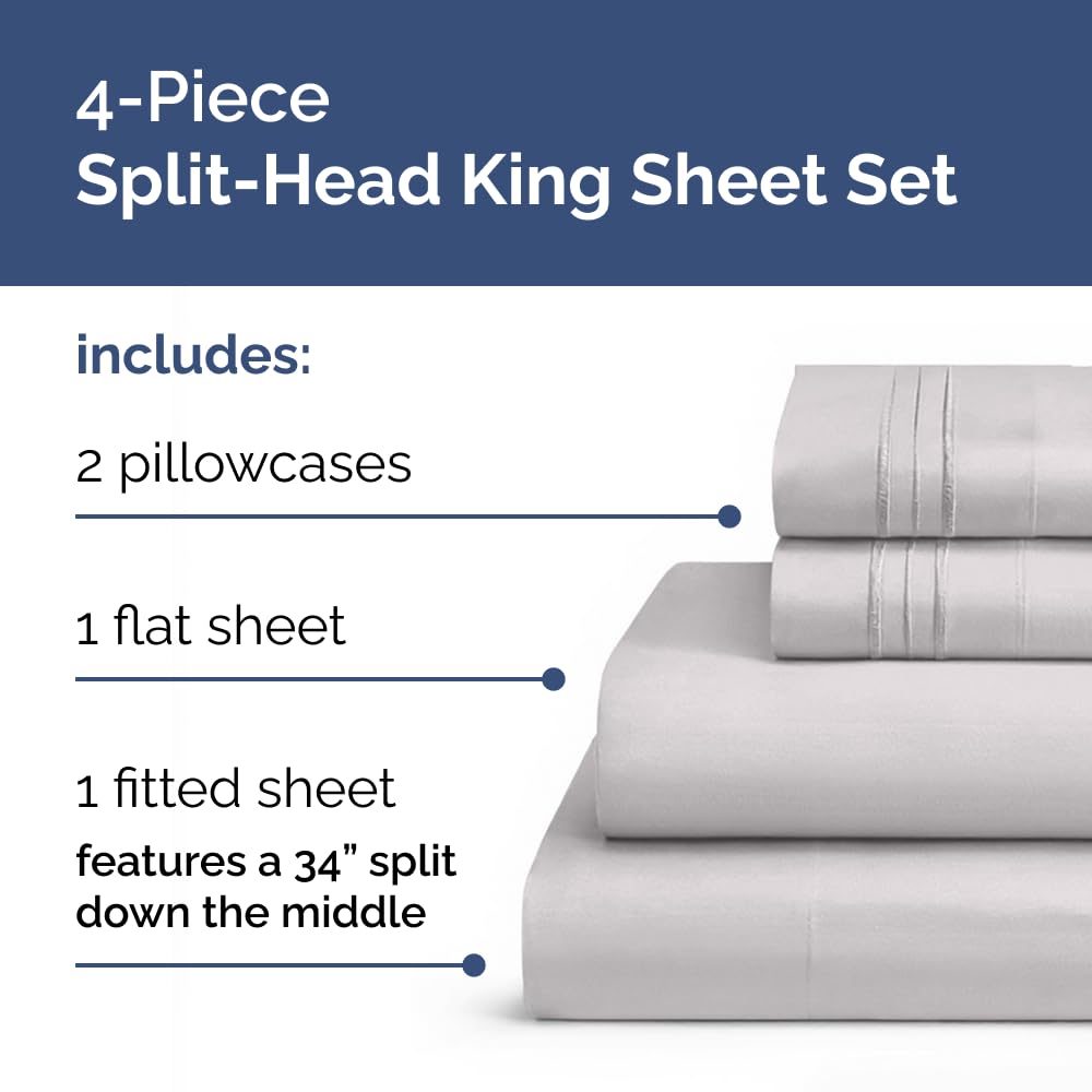 Close-up of the fitted sheet edge shows deep pockets for secure fit.