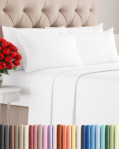 CGK Unlimited full 6-piece sheet set close-up fabric texture showing softness