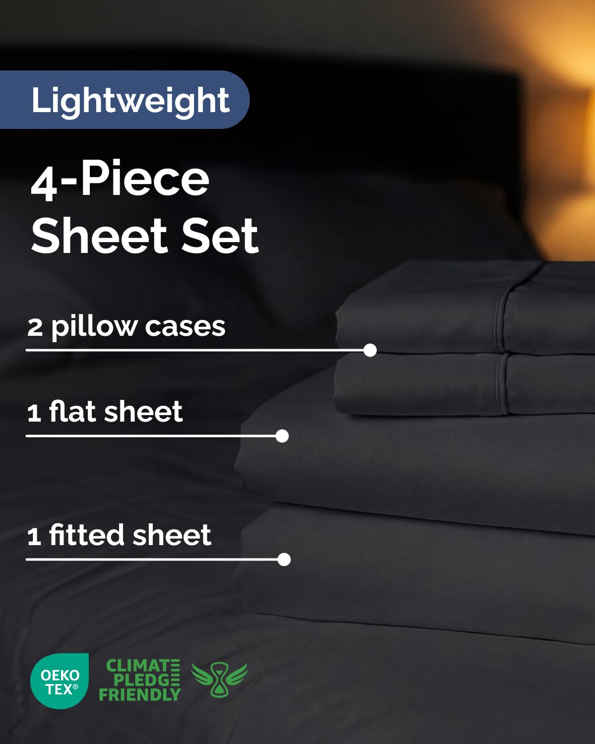 CGK Unlimited full fitted sheet with deep pockets on a mattress.