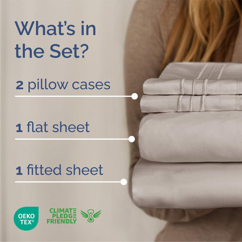 CGK Unlimited flat sheet 96x81 laid flat to show generous size for large beds
