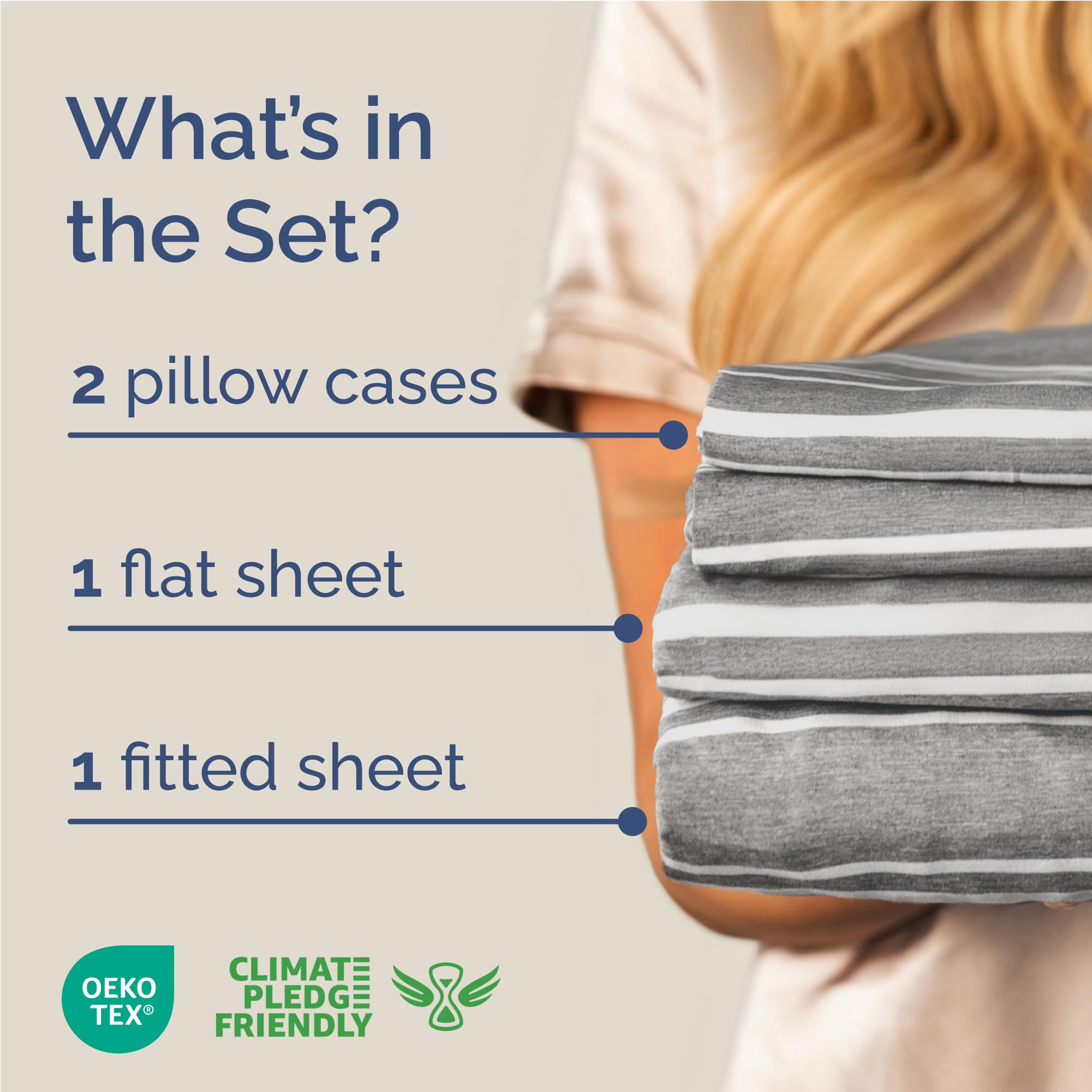 CGK Unlimited full-size sheet set flat sheet provides generous, wrinkle-free coverage.