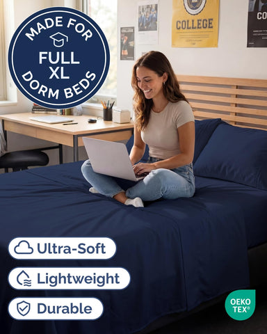 CGK Unlimited Full XL fitted sheet 54x80 with deep pockets for secure fit