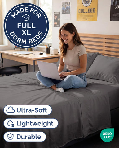 CGK Unlimited full XL flat sheet 84 x 100 inches for versatile bed coverage