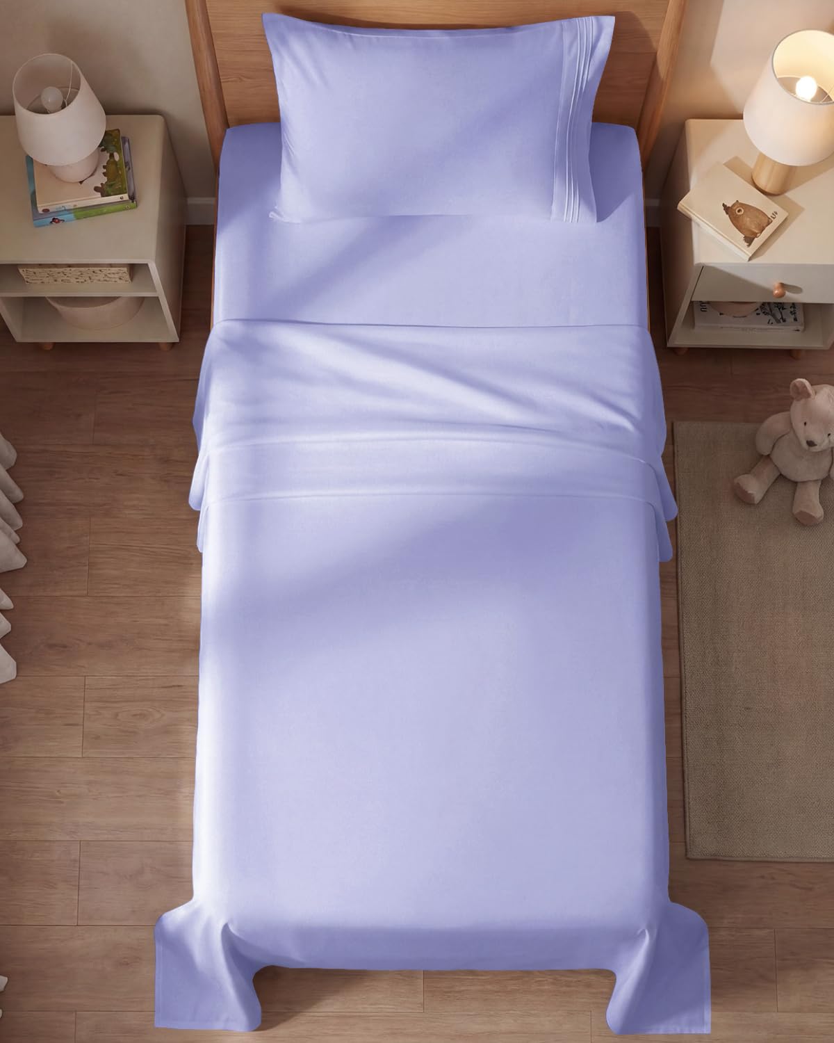 CGK Unlimited hotel-quality sheets in lavender tone