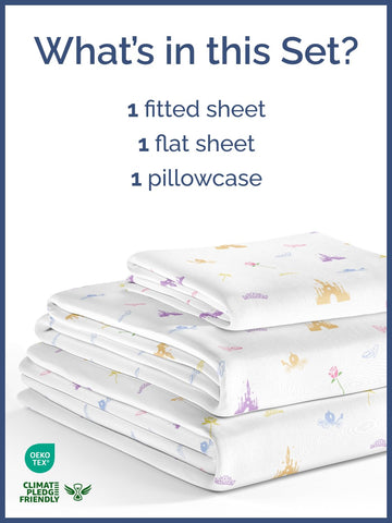 CGK Unlimited deep-pocket fitted sheet keeps mattresses snug on loft beds.