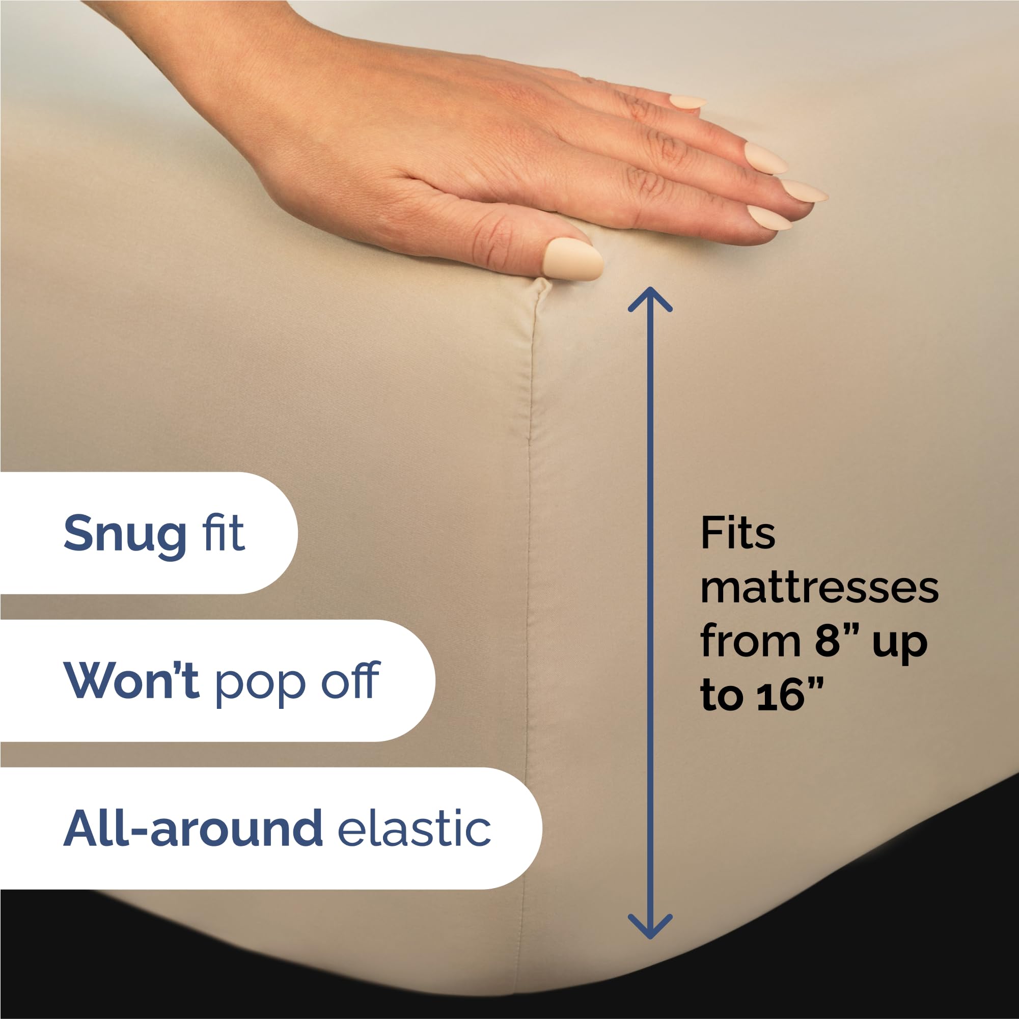 CGK Unlimited king pillowcases in cream complete the luxurious set.