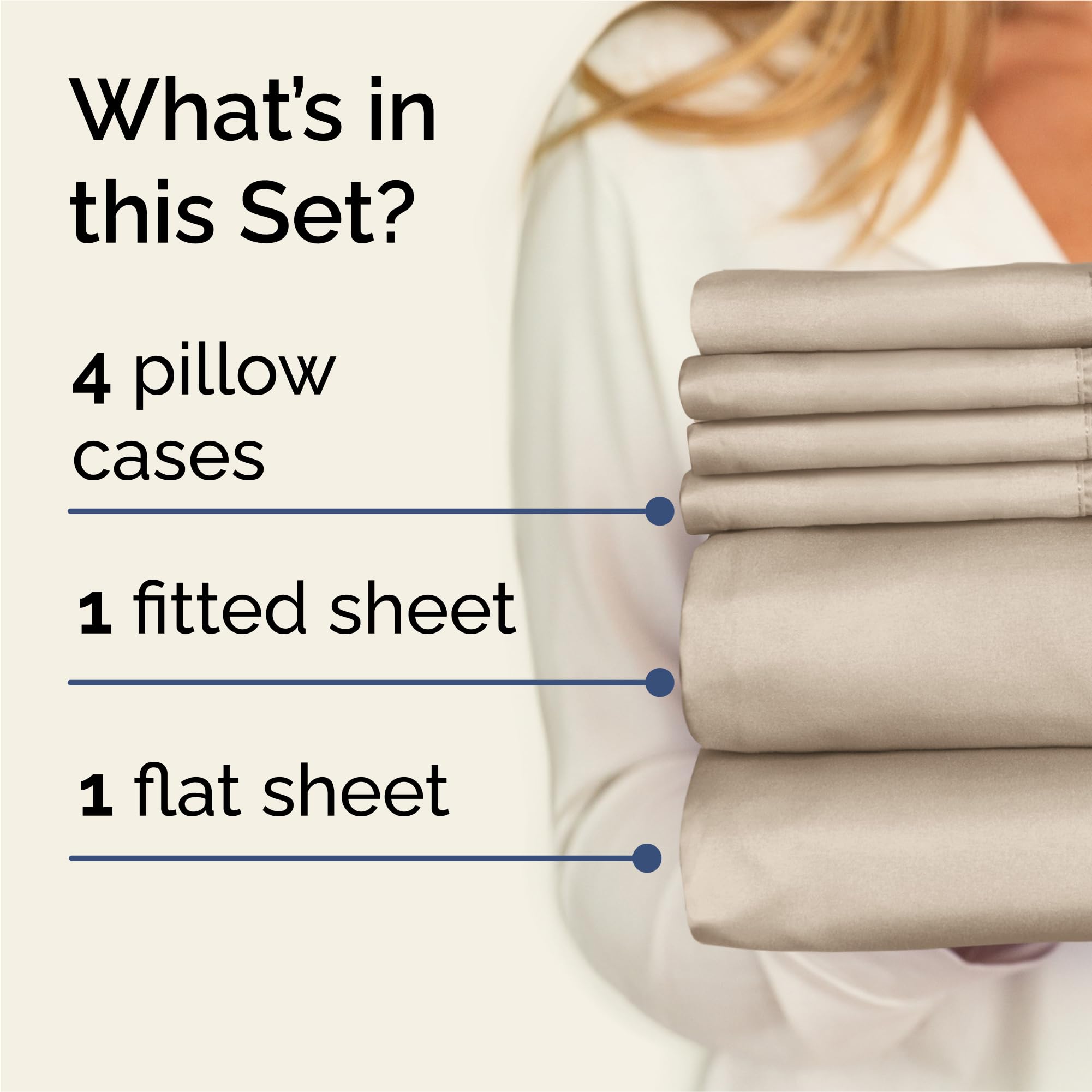 CGK Unlimited King fitted sheet in cream provides a secure deep-pocket fit.