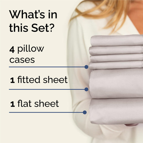 CGK Unlimited king fitted sheet in light grey with deep pockets for secure fit