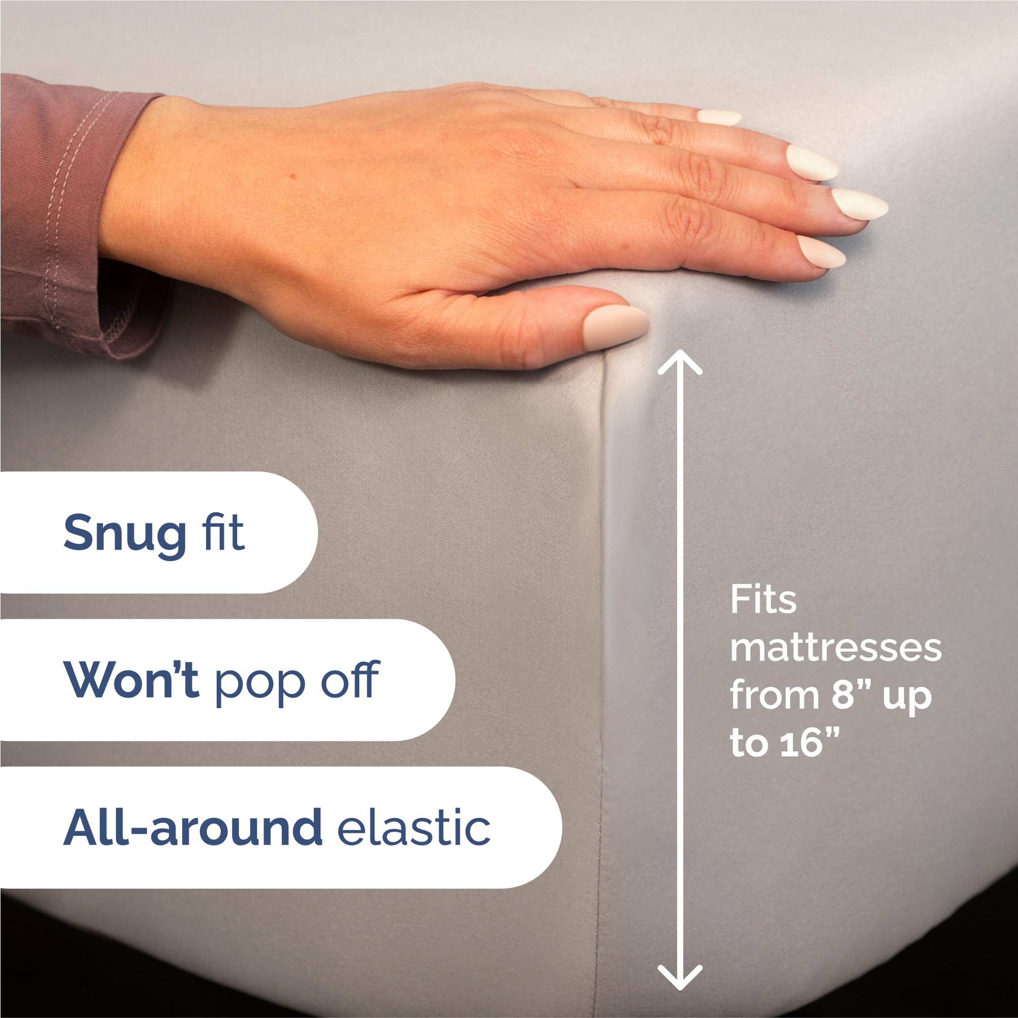 CGK Unlimited pillowcases in light grey deliver soft, hotel-like comfort