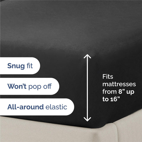 CGK Unlimited King 6-piece sheet set pillowcases close view emphasizes softness