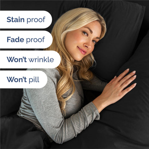 CGK Unlimited King 6-piece sheet set pillowcases 3 crisp edges for easy laundering