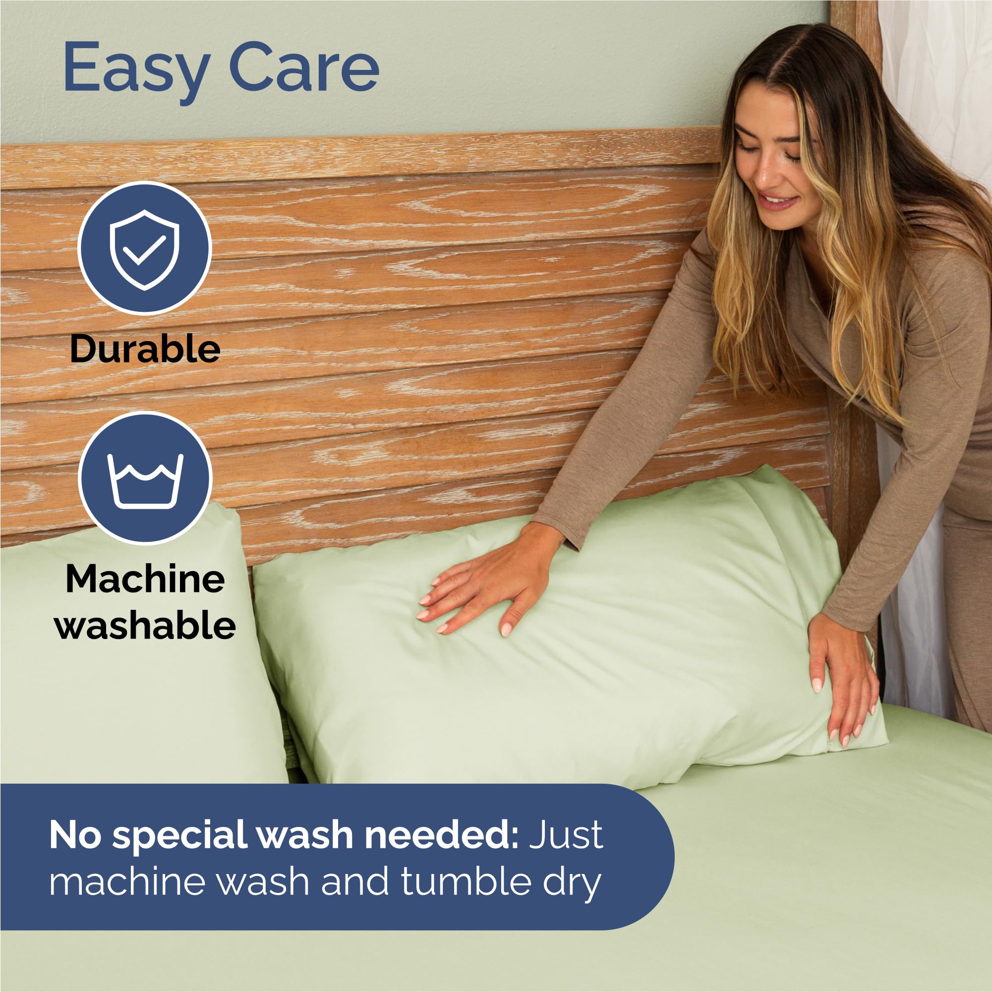 CGK Unlimited King breathable microfiber fabric promotes airflow for cooler sleep