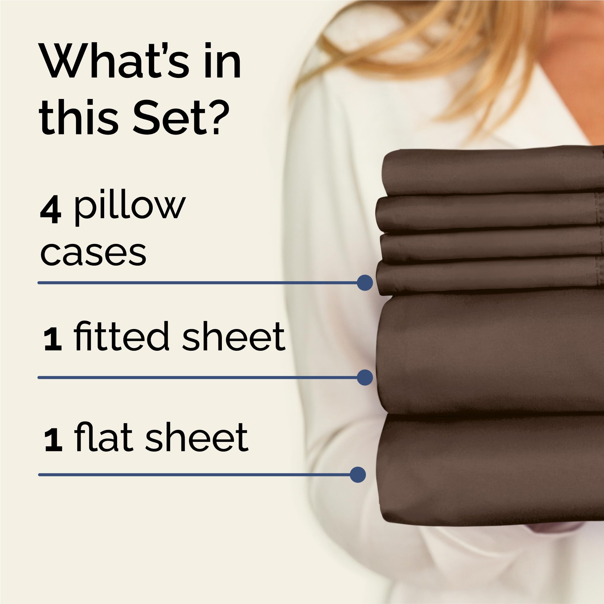 CGK Unlimited King fitted sheet in brown fits deep mattresses securely.