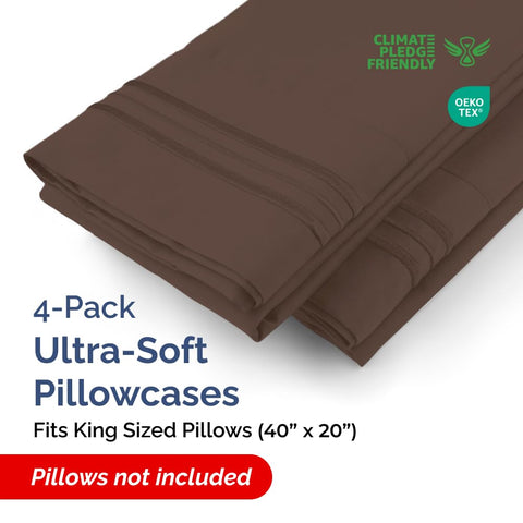 Durable seams on CGK Unlimited king pillow case set for long-lasting use