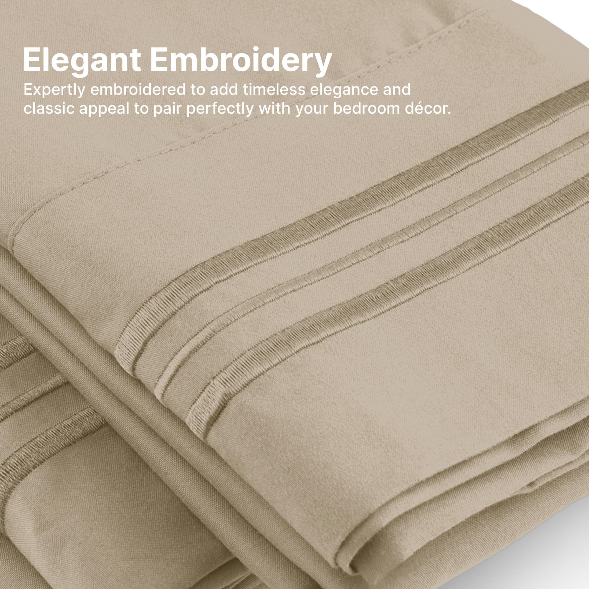 CGK Unlimited king pillow case set of 4 stacked to demonstrate full four-piece value
