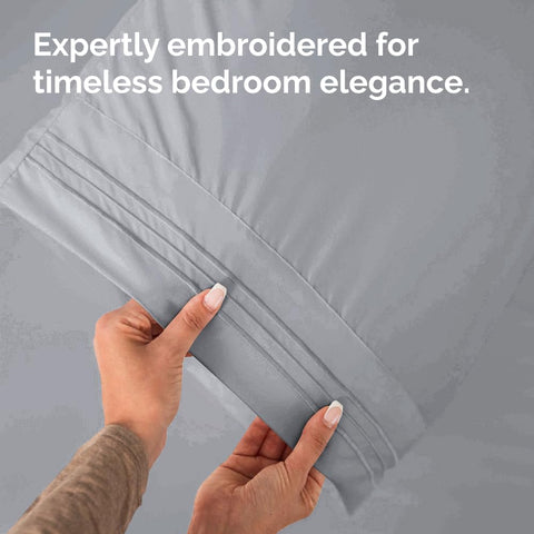 Machine washable CGK Unlimited pillow cases simplify care and upkeep.