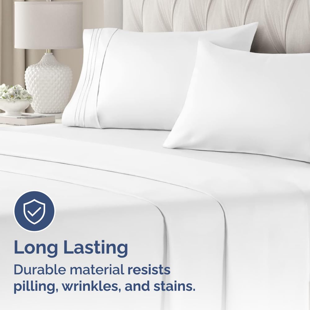 CGK Unlimited king pillow case: universal 20x40 fit prevents pillows from slipping.